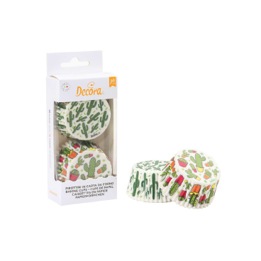 Caissettes à cupcakes cactus - 36 pièces