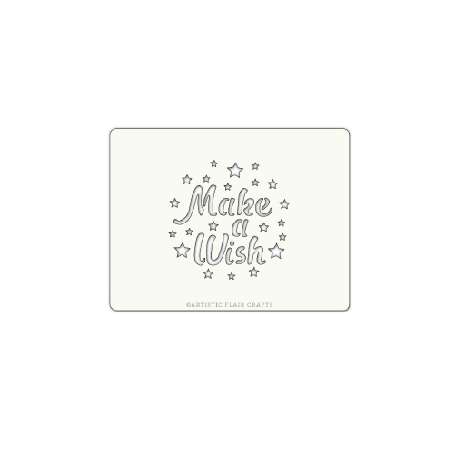 Pochoir pour pâtisseries et chocolats - motif Make a wish