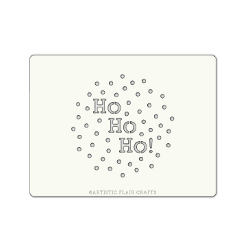 Pochoir pour pâtisseries et chocolats - motif Noël