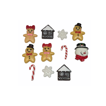 Embellissements 3D thème Noël - set de 11 pièces