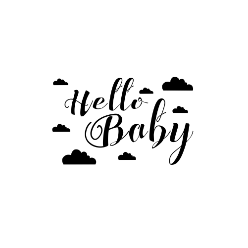 Tampon en Bois Hello Baby