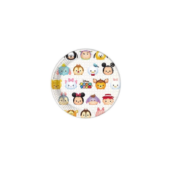 Lot de 8 assiettes de fête Tsum Tsum