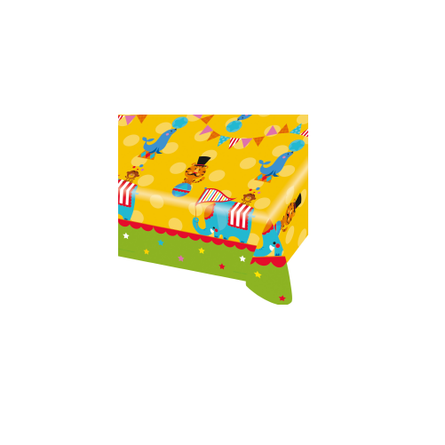 Nappe plastifiée "Circus Party" 1.80 mètre