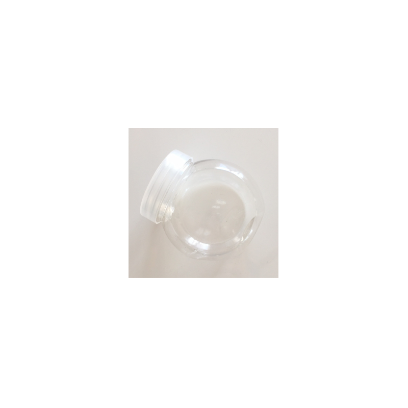Boite de rangement plastique 8 cm - forme bonbonnière - lot de 50