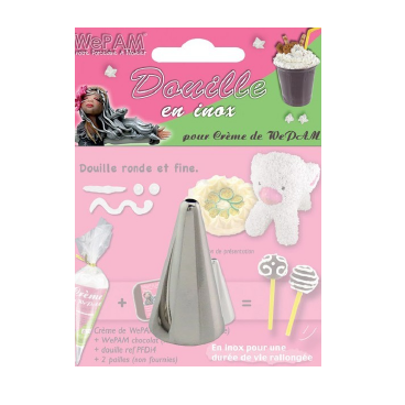 Douille inox pour crème de We Pam - Ronde et fine