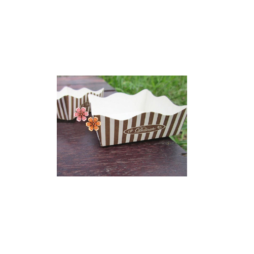 Lot de 60 caissettes cartonnées - format carré