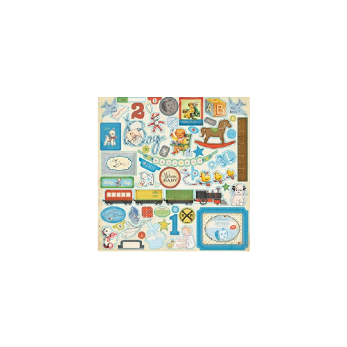 Embellissements thème vintage bébé garçon