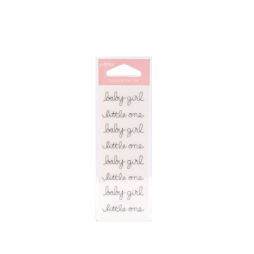 Transfert Rub ons - thème bébé fille - transfert calque