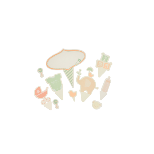 Décorations pour gâteaux - thème bébé