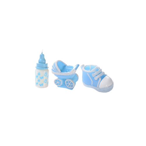 Kit bougie baptême ou naissance - lot de 3 bougies