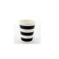 Lot de 8 gobelets en carton - Noir et Blanc