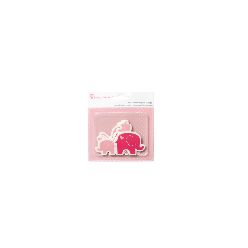 Formes découpées en carton lapin et éléphants Formes découpées en carton lapin et éléphants