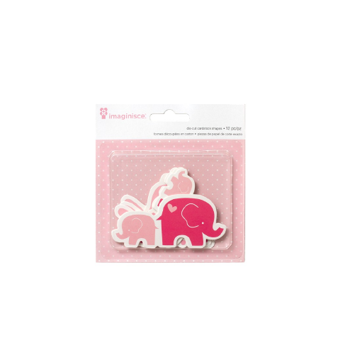 Formes découpées en carton lapin et éléphants
