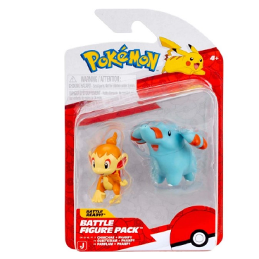 Coffret de 2 Figurines de combat Pokemon Ouisticram et Phanpy