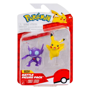 Coffret de 2 Figurines de combat Pokemon Pikachu et Tenefix