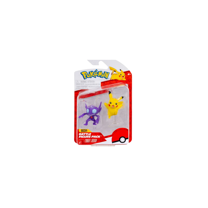 Coffret de 2 Figurines de combat Pokemon Pikachu et Tenefix Coffret de 2 Figurines de combat Pokemon Pikachu et Tenefix