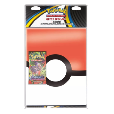 Pokemon  Méga Evolution Flammes Fantasmagoriques  - booster et cahier range-cartes