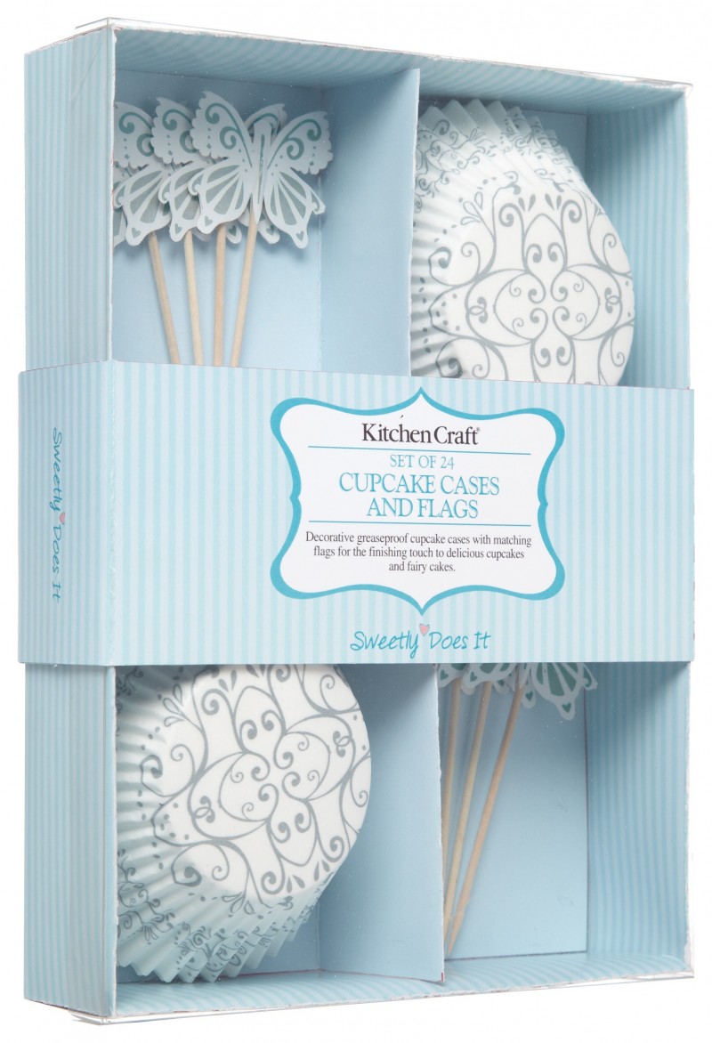 Kit de décoration cupcake - motif argent