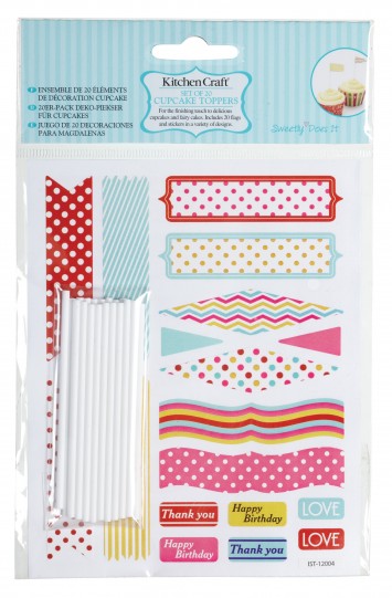 Ensemble de 20 éléments de décoration cupcake