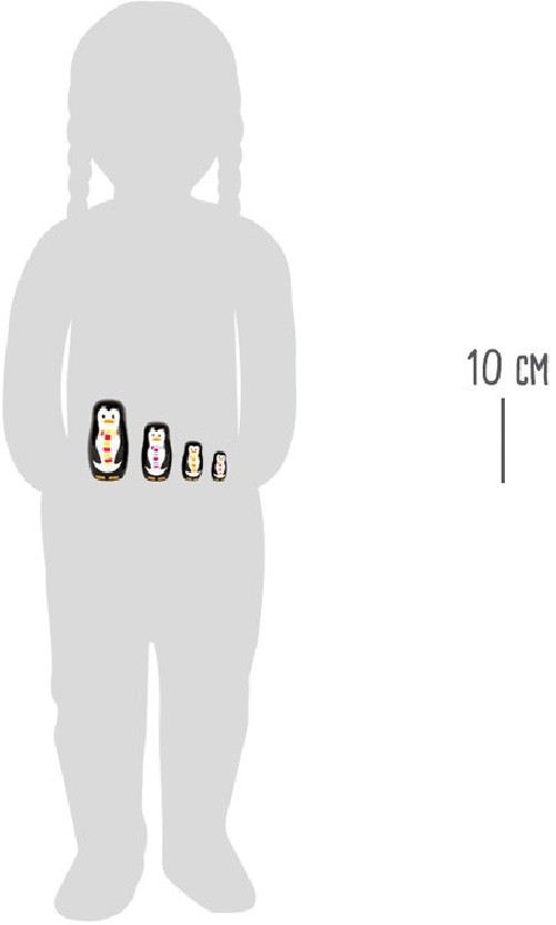 Poupées russes famille de pingouins