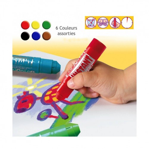 Gouache en sticks - 6 couleurs