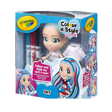Poupée à colorier colour N style SKY