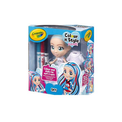 Poupée à colorier colour N style SKY