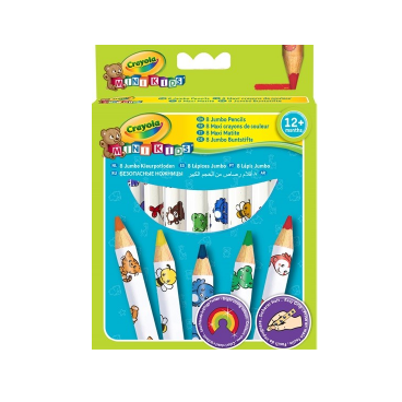 8 Maxi crayons de couleur
