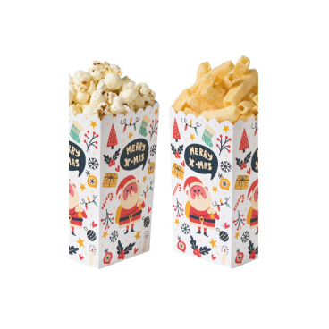 Set de 6 boîtes à pop-corn et friandises - Noël