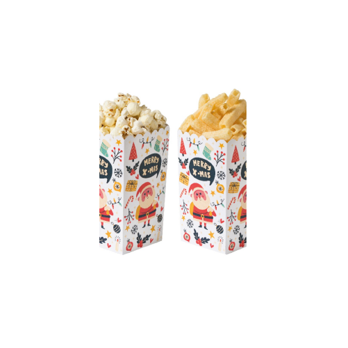 Set de 6 boîtes à pop-corn et friandises - Noël