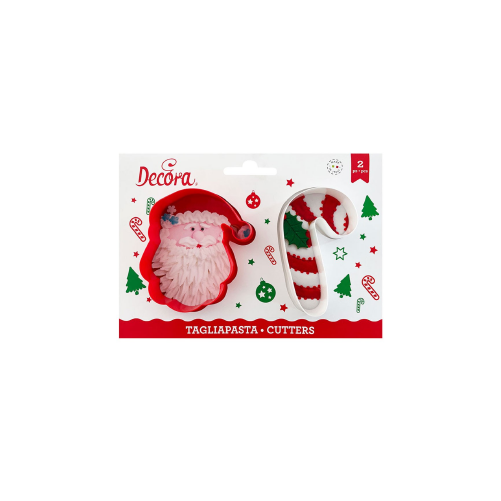 Emporte pièce Père Noël et Canne