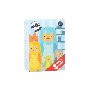 Poupées russes famille de chouettes