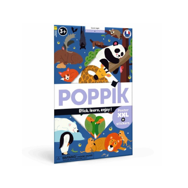 Poster Pédagogique + de 50 stickers -  Bonne nuit