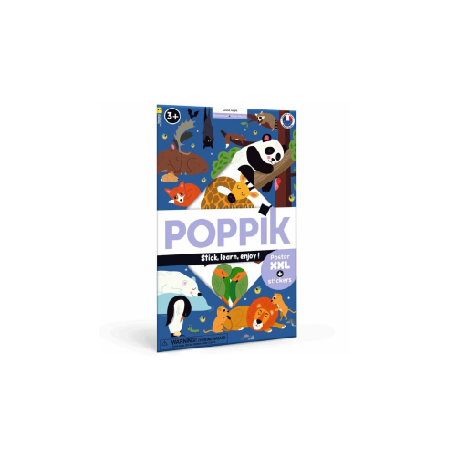 Poster Pédagogique + de 50 stickers -  Bonne nuit