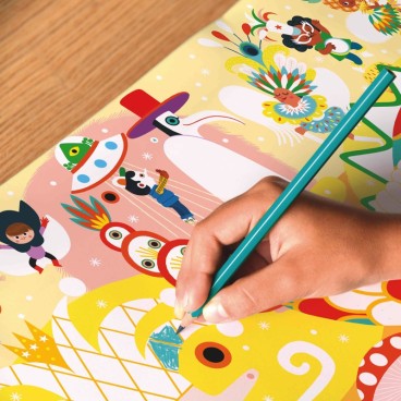 Poster à colorier Carnaval dès 5 ans