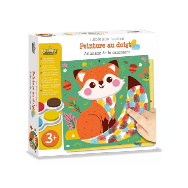 Tableaux Faciles, Peinture au doigt "Animaux de la campagne"