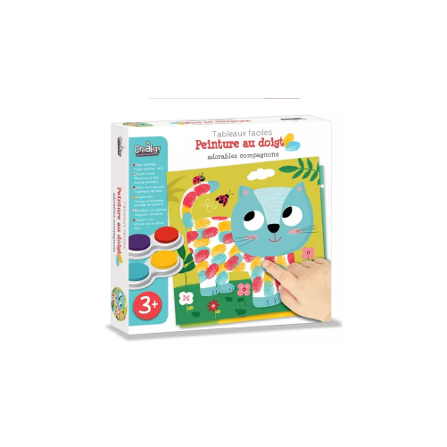 Tableaux Faciles, Peinture au doigt "Adorables Compagnons"