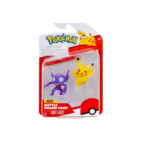 Coffret de 2 Figurines de combat Pokemon Pikachu et Tenefix